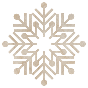 DREWNIANA BOMBKA ŚNIEŻYNKA NA CHOINKĘ OZDOBY ŚWIĄTECZNE BOŻE NARODZENIE DECOR