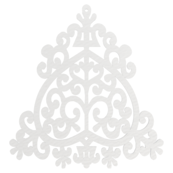 BIAŁA BOMBKA CHOINKA AŻUROWA NA CHOINKĘ OZDOBY ŚWIĄTECZNE BOŻE NARODZENIE DECOR