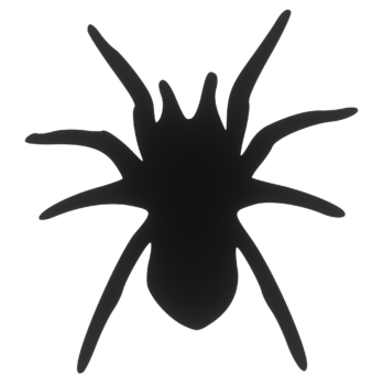 CZARNY PAJĄK PAJĄCZEK HALLOWEEN OZDOBA ZAWIESZKA NA ŚCIANĘ DRZWI OKNO