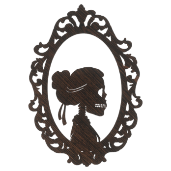 DĄB WENGE OBRAZ KOŚCIOTRUP KOBIETA  HALLOWEEN CZASZKA ZAWIESZKA NA ŚCIANĘ DRZWI OKNO