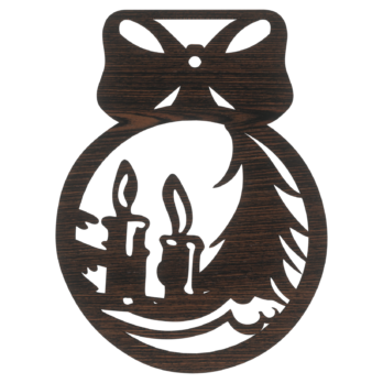 DĄB WENGE BOMBKA KOKARDA ŚWIECZKI NA CHOINKĘ OZDOBY ŚWIĄTECZNE BOŻE NARODZENIE DECOR