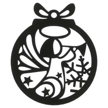 CZARNA BOMBKA ANIOŁ ANIOŁEK NA CHOINKĘ OZDOBY ŚWIĄTECZNE BOŻE NARODZENIE DECOR