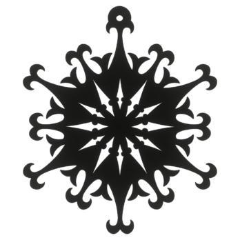 CZARNA BOMBKA ŚNIEŻYNKA NA CHOINKĘ OZDOBY ŚWIĄTECZNE BOŻE NARODZENIE DECOR