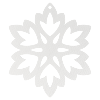 BIAŁA BOMBKA ŚNIEŻYNKA KWIAT NA CHOINKĘ OZDOBY ŚWIĄTECZNE BOŻE NARODZENIE