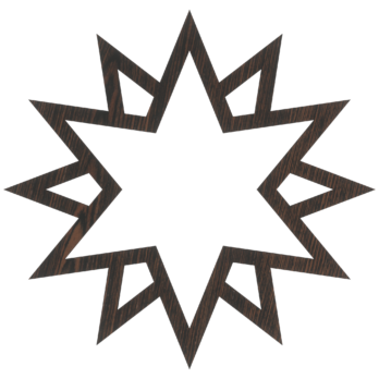 DĄB WENGE BOMBKA ŚNIEŻYNKA NA CHOINKĘ OZDOBY ŚWIĄTECZNE BOŻE NARODZENIE DECOR