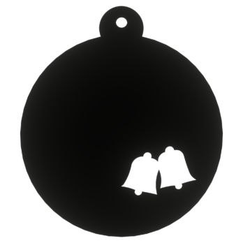 CZARNA BOMBKA DZWONECZKI NA CHOINKĘ OZDOBY ŚWIĄTECZNE BOŻE NARODZENIE DECOR