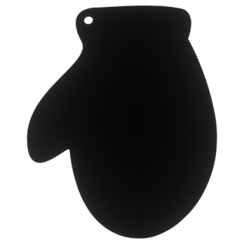 CZARNA BOMBKA RĘKAWICA ŚNIEŻYNKA NA CHOINKĘ OZDOBY ŚWIĄTECZNE BOŻE NARODZENIE