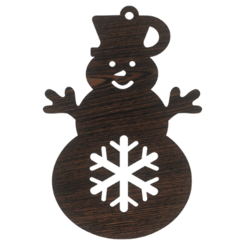 DĄB WENGE BOMBKA BAŁWAN BAŁWANEK ŚNIEŻYNKA NA CHOINKĘ OZDOBY ŚWIĄTECZNE BOŻE NARODZENIE