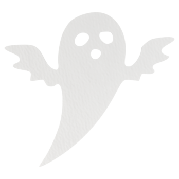 BIAŁY DUCH DUSZEK HALLOWEEN OZDOBA ZAWIESZKA NA ŚCIANĘ DRZWI OKNO