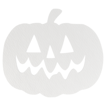 BIAŁA  DYNIA TWARZ BUZIA HALLOWEEN OZDOBA ZAWIESZKA NA ŚCIANĘ DRZWI OKNO