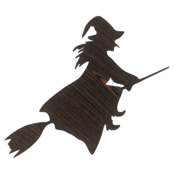 DĄB WENGE WIEDŻMA HALLOWEEN ZAWIESZKA NA ŚCIANĘ DRZWI OKNO
