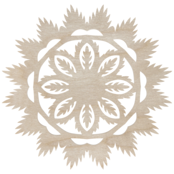 DREWNIANA BOMBKA ŚNIEŻYNKA NA CHOINKĘ OZDOBY ŚWIĄTECZNE BOŻE NARODZENIE DECOR