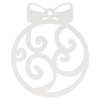 BIAŁA BOMBKA KOKARDKA KOKARDA NA CHOINKĘ OZDOBY ŚWIĄTECZNE BOŻE NARODZENIE DECOR