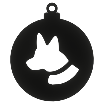 CZARNA BOMBKA PIES PIESEK NA CHOINKĘ OZDOBY ŚWIĄTECZNE BOŻE NARODZENIE DECOR