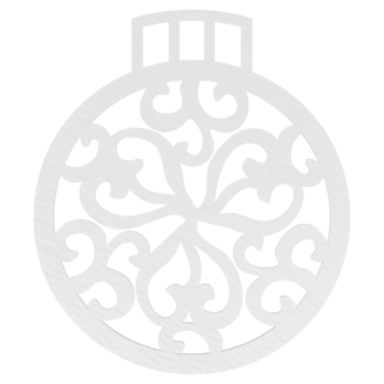 BIAŁA BOMBKA AŻUROWA SERCE NA CHOINKĘ OZDOBY ŚWIĄTECZNE BOŻE NARODZENIE DECOR