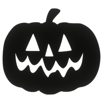 CZARNA DYNIA TWARZ BUZIA HALLOWEEN OZDOBA ZAWIESZKA NA ŚCIANĘ DRZWI OKNO