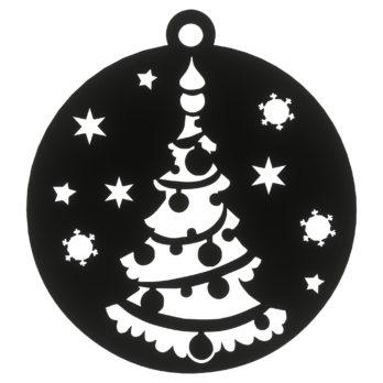 CZARNA BOMBKA CHOINKA NA CHOINKĘ OZDOBY ŚWIĄTECZNE BOŻE NARODZENIE DECOR