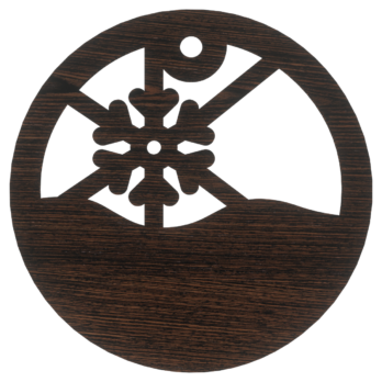 DĄB WENGE BOMBKA ŚNIEŻYNKA NA CHOINKĘ OZDOBY ŚWIĄTECZNE BOŻE NARODZENIE DECOR