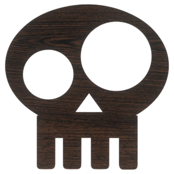 DĄB WENGE CZASZKA HALLOWEEN OZDOBA ZAWIESZKA NA ŚCIANĘ DRZWI OKNO