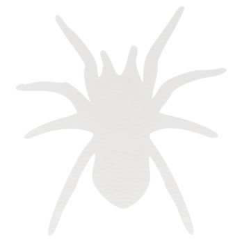 BIAŁY PAJĄK PAJĄCZEK HALLOWEEN OZDOBA ZAWIESZKA NA ŚCIANĘ DRZWI OKNO