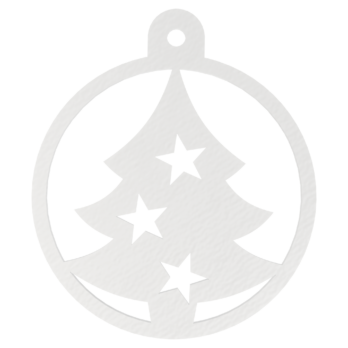 BIAŁA BOMBKA CHOINKA GWIAZDKI NA CHOINKĘ OZDOBY ŚWIĄTECZNE BOŻE NARODZENIE DECOR