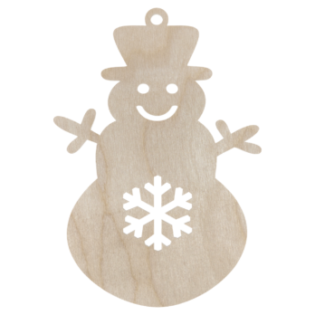 DREWNIANA BOMBKA BAŁWAN BAŁWANEK ŚNIEŻYNKA NA CHOINKĘ OZDOBY ŚWIĄTECZNE BOŻE NARODZENIE