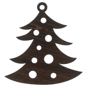 DĄB WENGE ZAWIESZKA CHOINKA W BOMBKI NA CHOINKĘ OZDOBY ŚWIĄTECZNE BOŻE NARODZENIE DECOR