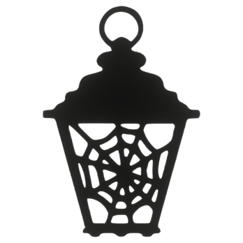 CZARNY LAMPION PAJĘCZYNA HALLOWEEN ZAWIESZKA NA ŚCIANĘ DRZWI OKNO