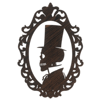 DĄB WENGE OBRAZ KOŚCIOTRUP MĘŻCZYZNA HALLOWEEN CZASZKA ZAWIESZKA NA ŚCIANĘ DRZWI OKNO