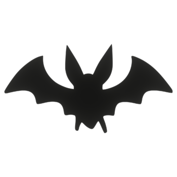 CZARNY NIETOPERZ HALLOWEEN OZDOBA ZAWIESZKA NA ŚCIANĘ DRZWI OKNO