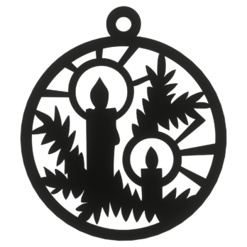 CZARNA BOMBKA ŚWIECZKI NA CHOINKĘ OZDOBY ŚWIĄTECZNE BOŻE NARODZENIE DECOR