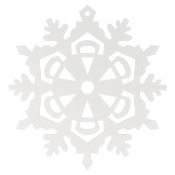 BIAŁA BOMBKA ŚNIEŻYNKA NA CHOINKĘ OZDOBY ŚWIĄTECZNE BOŻE NARODZENIE DECOR