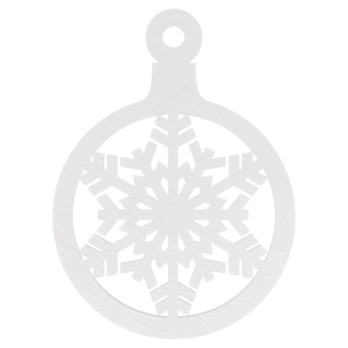 BIAŁA BOMBKA ŚNIEŻYNKA NA CHOINKĘ OZDOBY ŚWIĄTECZNE BOŻE NARODZENIE DECOR