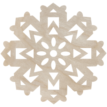 DREWNIANA BOMBKA ŚNIEŻYNKA NA CHOINKĘ OZDOBY ŚWIĄTECZNE BOŻE NARODZENIE DECOR