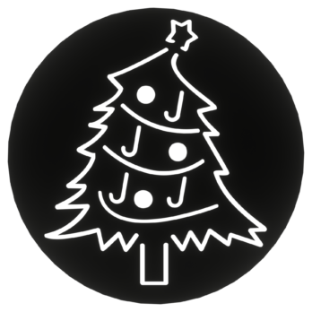 CZARNA PODKŁADKA POD KUBEK CHOINKA BOMBKI OZDOBY ŚWIĄTECZNE BOŻE NARODZENIE DECOR