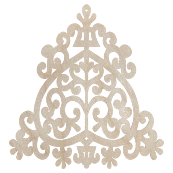 DREWNIANA BOMBKA CHOINKA AŻUROWA NA CHOINKĘ OZDOBY ŚWIĄTECZNE BOŻE NARODZENIE DECOR