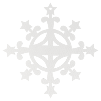 BIAŁA BOMBKA ŚNIEŻYNKA GWIAZDKI NA CHOINKĘ OZDOBY ŚWIĄTECZNE BOŻE NARODZENIE