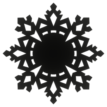 CZARNA BOMBKA ŚNIEŻYNKA NA CHOINKĘ OZDOBY ŚWIĄTECZNE BOŻE NARODZENIE DECOR