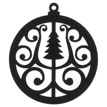 CZARNA BOMBKA CHOINKA NA CHOINKĘ OZDOBY ŚWIĄTECZNE BOŻE NARODZENIE DECOR