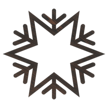 DĄB WENGE BOMBKA ŚNIEŻYNKA NA CHOINKĘ OZDOBY ŚWIĄTECZNE BOŻE NARODZENIE DECOR