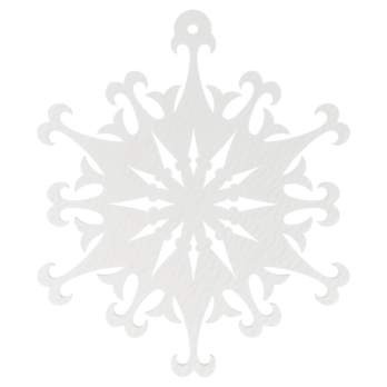 BIAŁA BOMBKA ŚNIEŻYNKA NA CHOINKĘ OZDOBY ŚWIĄTECZNE BOŻE NARODZENIE DECOR