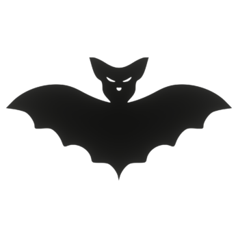 CZARNY NIETOPERZ HALLOWEEN OZDOBA ZAWIESZKA NA ŚCIANĘ DRZWI OKNO