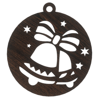 DĄB WENGE BOMBKA DZWONECZKI NA CHOINKĘ OZDOBY ŚWIĄTECZNE BOŻE NARODZENIE DECOR