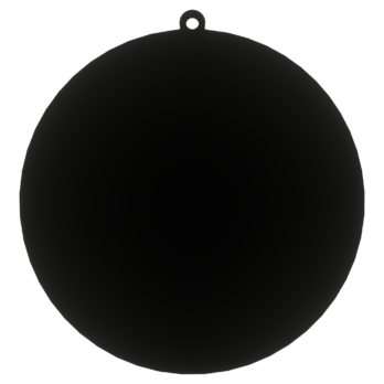 CZARNA BOMBKA GŁADKA NA CHOINKĘ OZDOBY ŚWIĄTECZNE BOŻE NARODZENIE DECOR