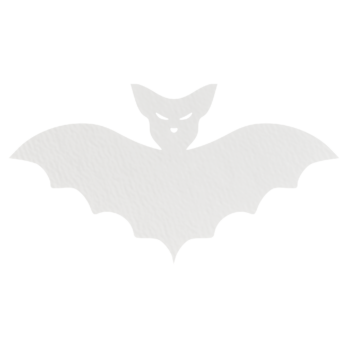 BIAŁY NIETOPERZ HALLOWEEN OZDOBA ZAWIESZKA NA ŚCIANĘ DRZWI OKNO