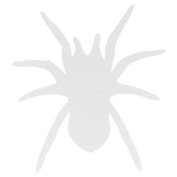 BIAŁY PAJĄK PAJĄCZEK HALLOWEEN OZDOBA ZAWIESZKA NA ŚCIANĘ DRZWI OKNO