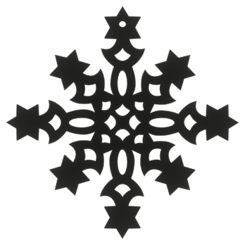 CZARNA BOMBKA ŚNIEŻYNKA GWIAZDKI NA CHOINKĘ OZDOBY ŚWIĄTECZNE BOŻE NARODZENIE