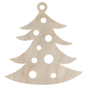 DREWNIANA ZAWIESZKA CHOINKA W BOMBKI NA CHOINKĘ OZDOBY ŚWIĄTECZNE BOŻE NARODZENIE DECOR