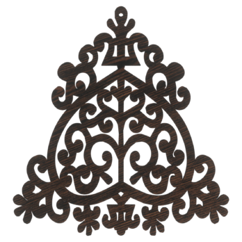 DĄB WENGE BOMBKA CHOINKA AŻUROWA NA CHOINKĘ OZDOBY ŚWIĄTECZNE BOŻE NARODZENIE DECOR