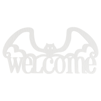 BIAŁA ZAWIESZKA NA DRZWI WELCOME NIETOPERZ HALLOWEEN ZAWIESZKA NA ŚCIANĘ DRZWI OKNO